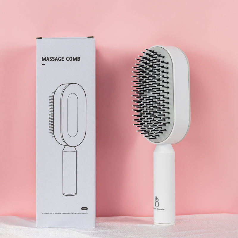 Bécot Beauté Selbstreinigende Haarbürste – 3D Massagekamm