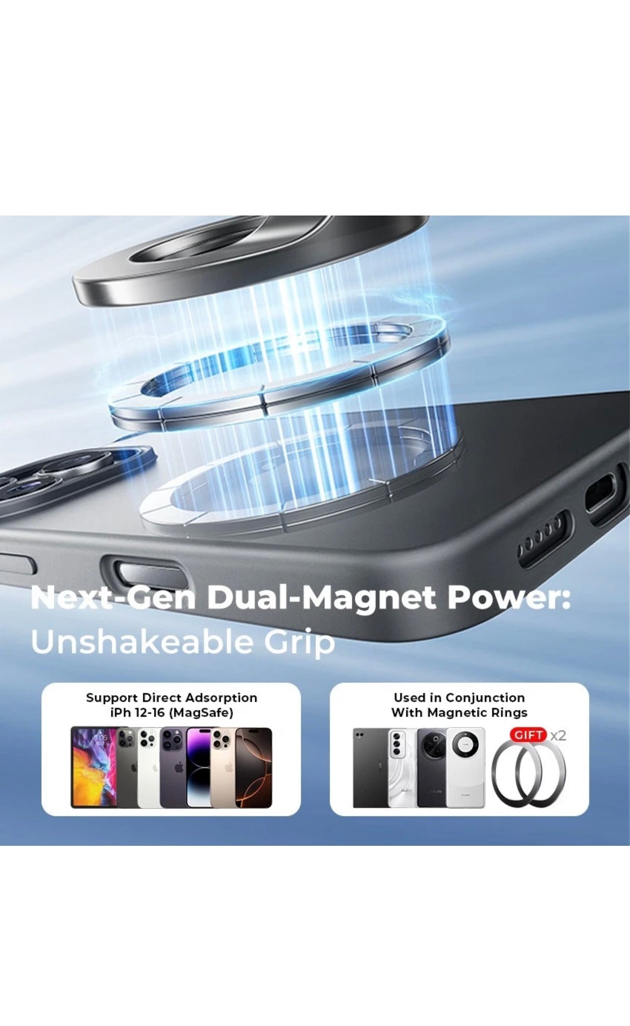 LISEN Qi2.2 25W Magnetisches Auto-Ladegerät mit Lüfter – Wireless Car Mount (iPhone Serie, MagSafe-kompatibel)