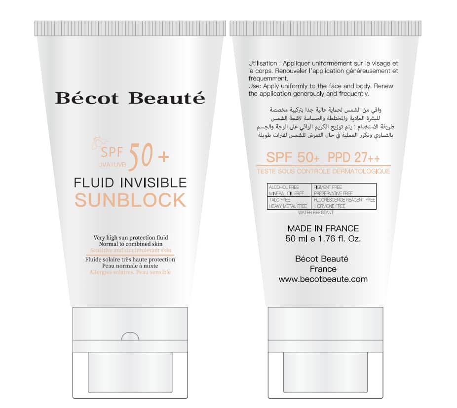 Unsichtbarer Sonnenschutz mit SPF 50+ | Bécot Beauté – Leicht, Hautfreundlich & Effektiv