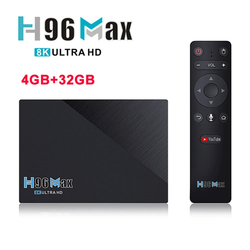 H96 Max RK3566 Android 11/13 TV Box – 8K UHD, WiFi 6, BT 4.0