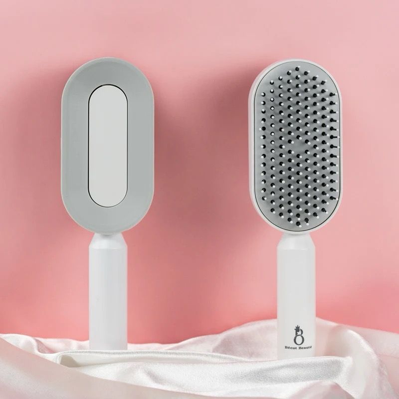 Bécot Beauté Selbstreinigende Haarbürste – 3D Massagekamm