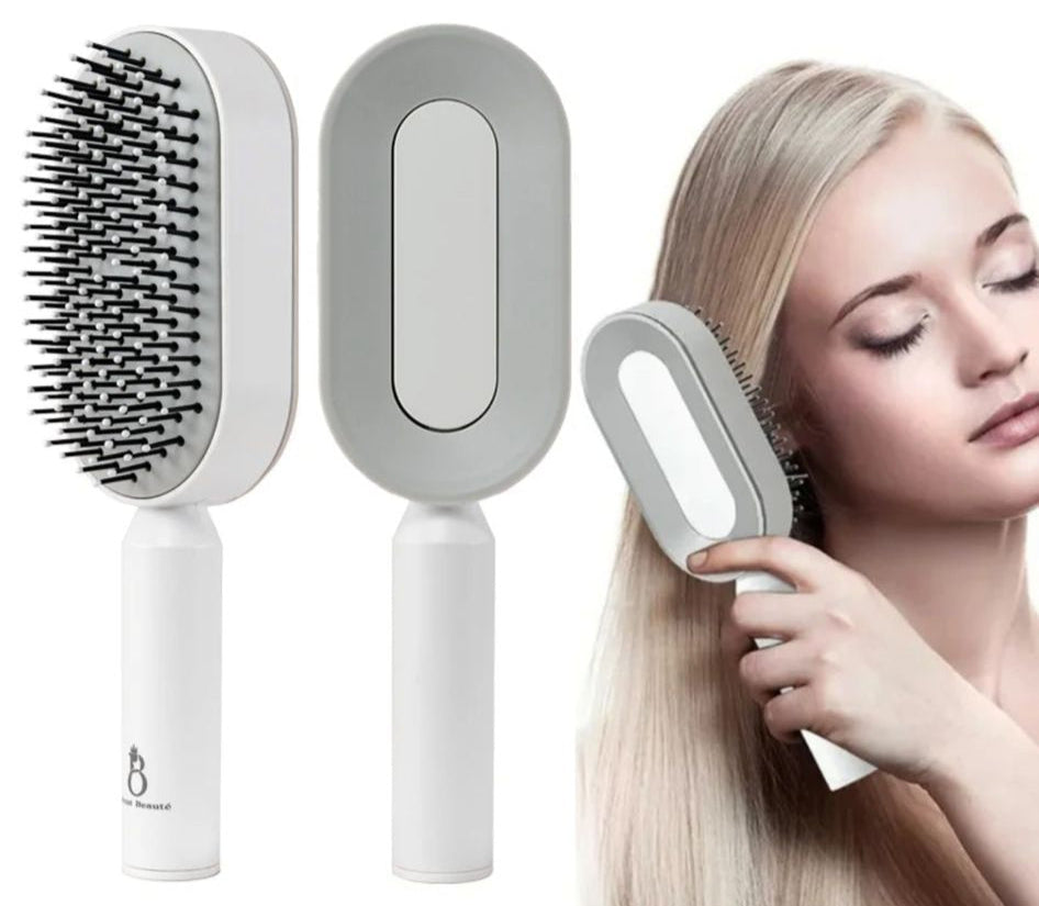 Bécot Beauté Selbstreinigende Haarbürste – 3D Massagekamm