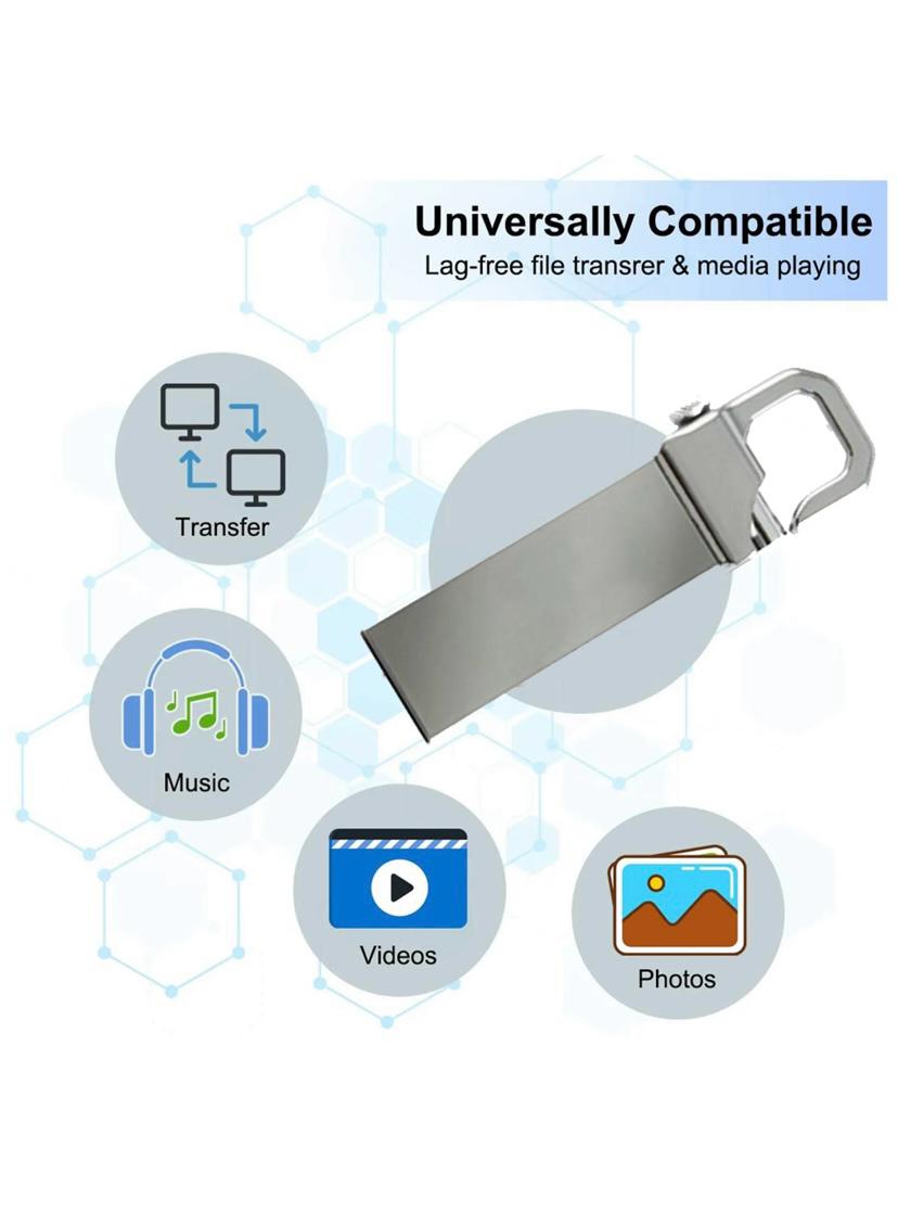 USB 3.0 Speicherstick mit Schlüsselanhänger – Hohe Übertragungsgeschwindigkeit & Aluminiumgehäuse