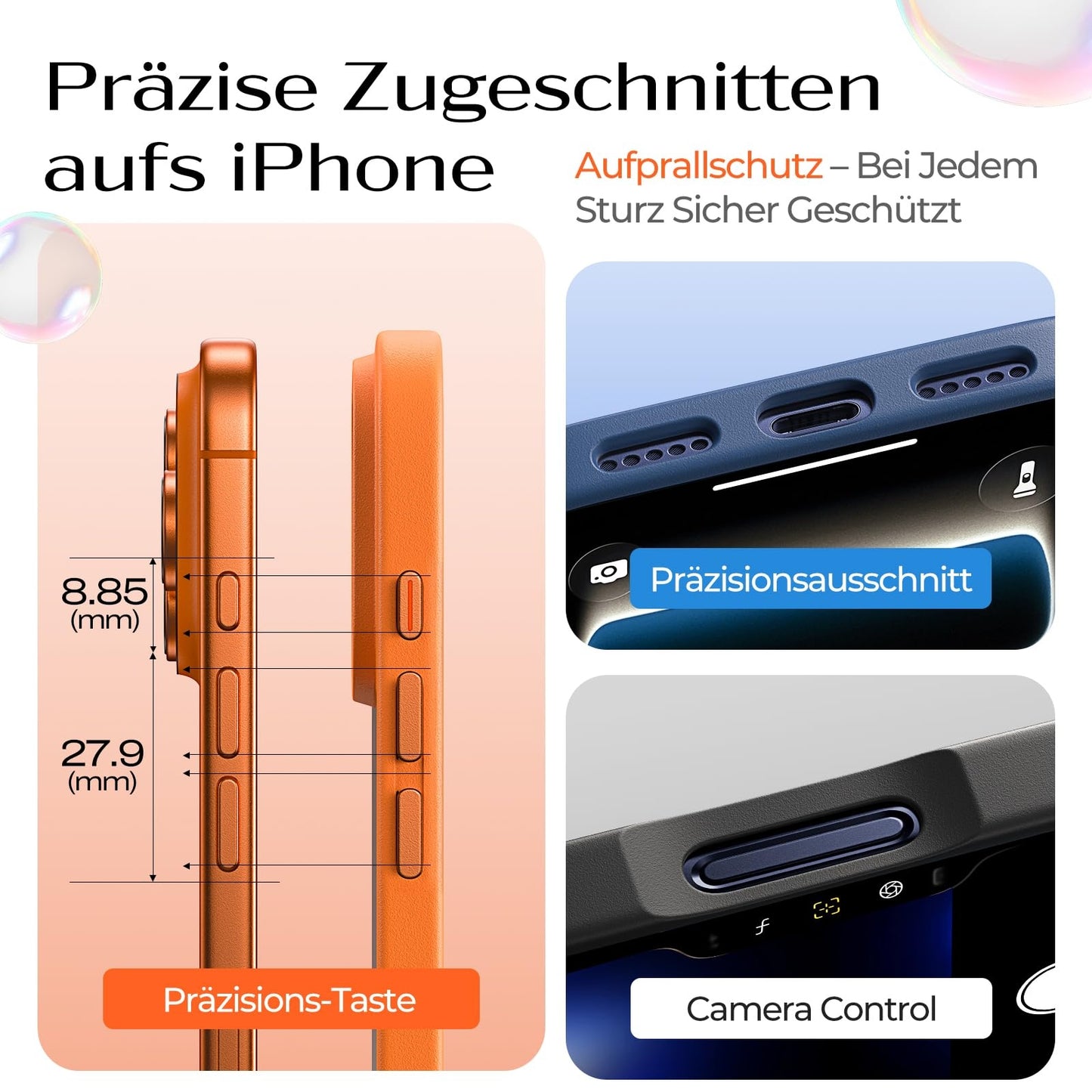 LISEN iPhone 17 Pro Max Hülle – Magnetisch, Stand, Military-Grade Schutz