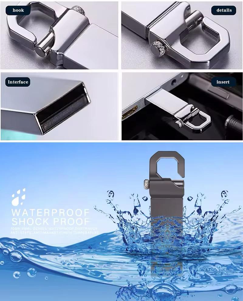 USB 3.0 Speicherstick mit Schlüsselanhänger – Hohe Übertragungsgeschwindigkeit & Aluminiumgehäuse