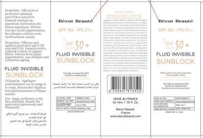 Unsichtbarer Sonnenschutz mit SPF 50+ | Bécot Beauté – Leicht, Hautfreundlich & Effektiv