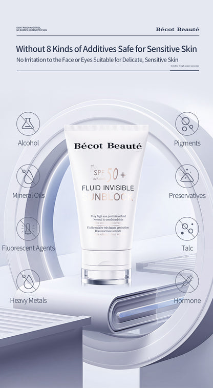 Unsichtbarer Sonnenschutz mit SPF 50+ | Bécot Beauté – Leicht, Hautfreundlich & Effektiv