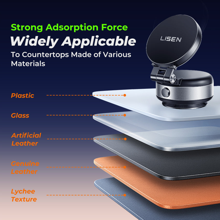 LISEN 360° Elektrische Magnetische Halterung – Vakuum Saugnapf