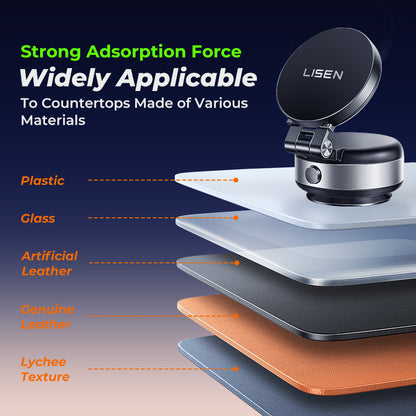 LISEN 360° Elektrische Magnetische Halterung – Vakuum Saugnapf