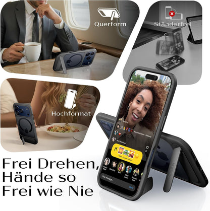 LISEN iPhone 17 Pro Max Hülle – Magnetisch, Stand, Military-Grade Schutz