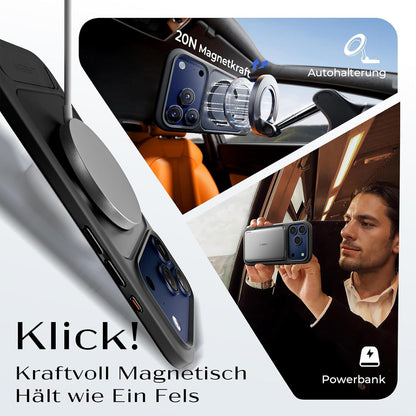 LISEN iPhone 17 Pro Max Hülle – Magnetisch, Stand, Military-Grade Schutz