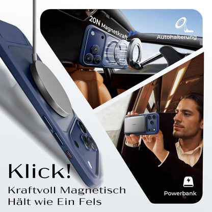 LISEN iPhone 17 Pro Max Hülle – Magnetisch, Stand, Military-Grade Schutz