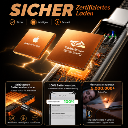 LISEN USB-C auf USB-C Kabel " 5er Set 60W" Schnellladen für iPhone Samsung iPad