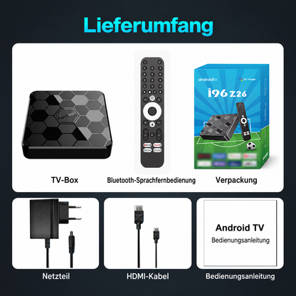 Z26 Android 14 TV Box TOPLEO i96  4GB 32GB Amlogic Dual WLAN Bluetooth 5.0