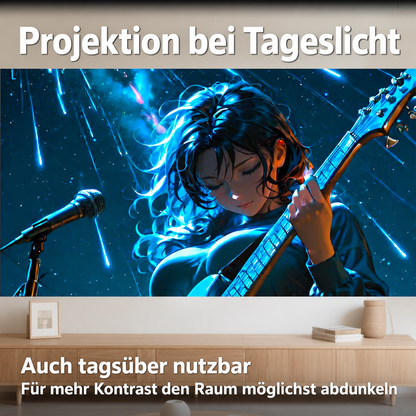 Beamer Leinwand – 16:9, 120 Zoll , mattweiß TOPLEO MK01