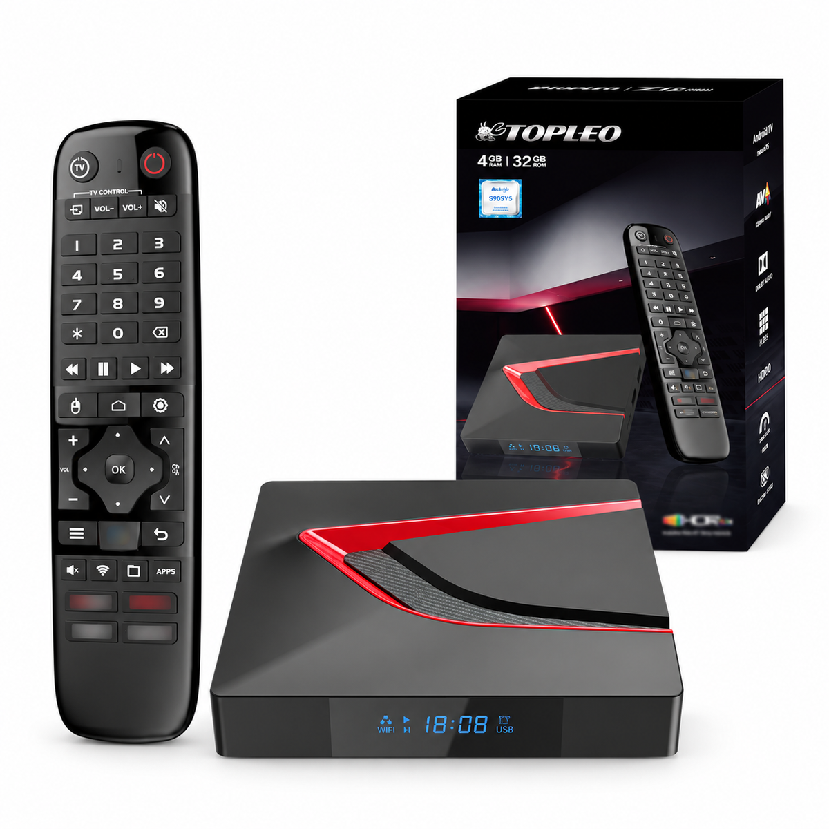 Z13 Pro Android 14 TV Box – 4 GB/32 GB, 8K, Dual-WLAN & Bluetooth 5.0
