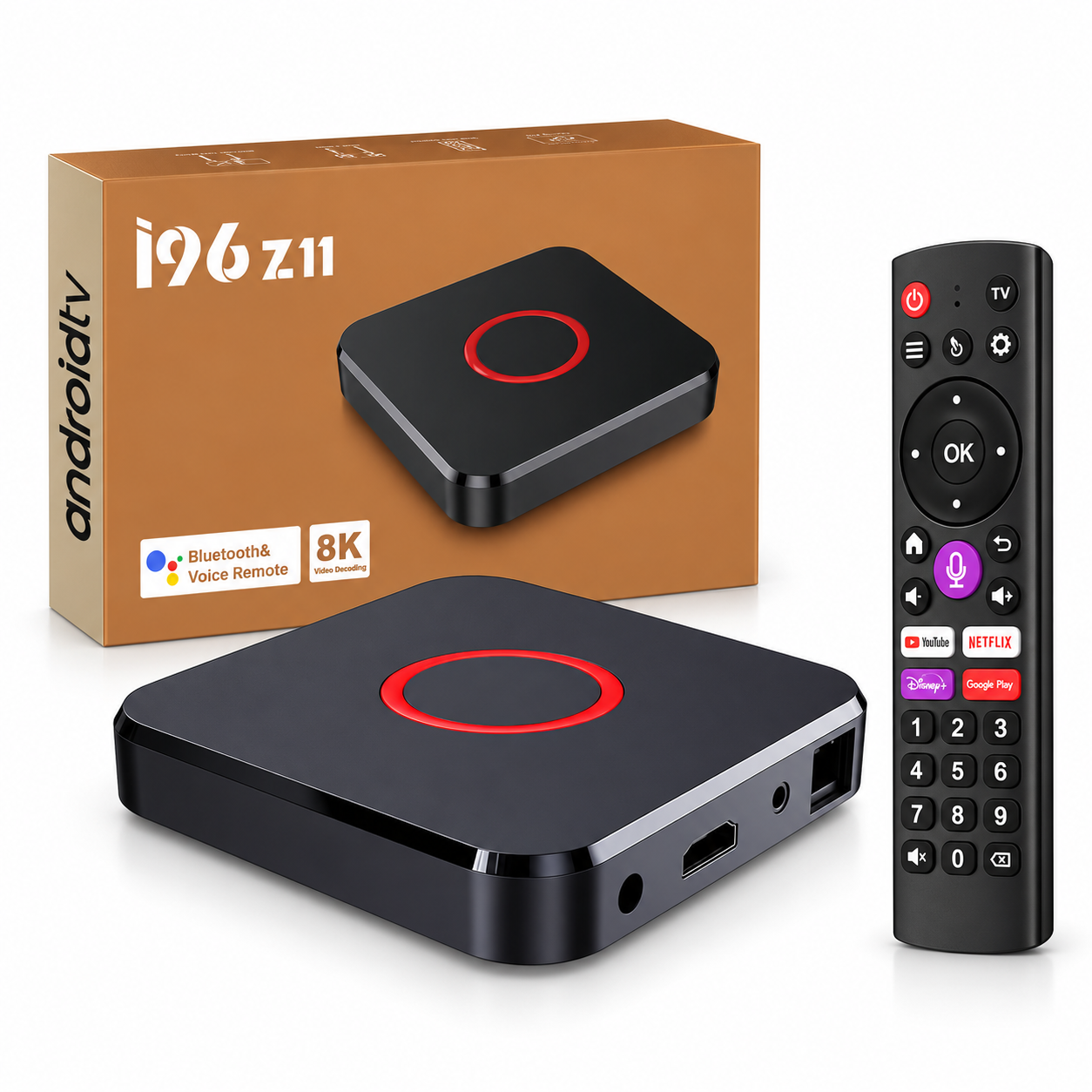 i96 Z11 Android TV Box 4/32 GB – 4K, WLAN & BT 5.0