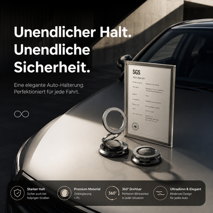 LISEN Premium Magnetische Handyhalterung 2026 – Vakuum-Saugnapf, 360° Rotation, Ultra Dünn 20 mm, Für iPhone & Samsung