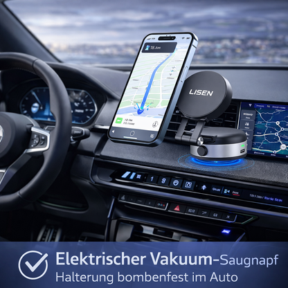 LISEN 360° Elektrische Magnetische Halterung – Vakuum Saugnapf