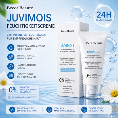 Becot Beauté JUVIMOIS Feuchtigkeitscreme 24h Pflege Sensible Haut Hyaluron Creme