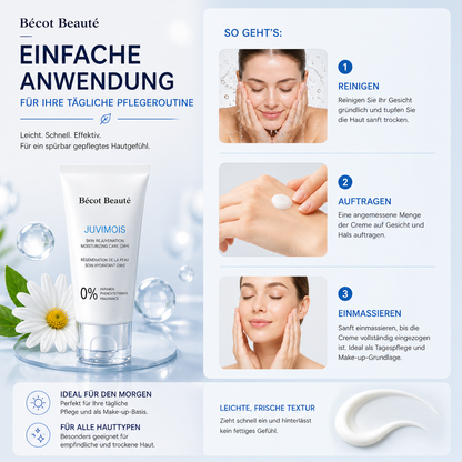 Becot Beauté JUVIMOIS Feuchtigkeitscreme 24h Pflege Sensible Haut Hyaluron Creme
