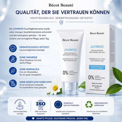 Becot Beauté JUVIMOIS Feuchtigkeitscreme 24h Pflege Sensible Haut Hyaluron Creme