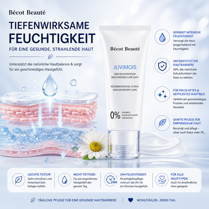 Becot Beauté JUVIMOIS Feuchtigkeitscreme 24h Pflege Sensible Haut Hyaluron Creme