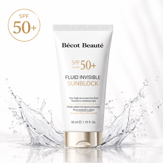 Becot Beauté SPF 50+ Sonnencreme Anti-Aging Unsichtbar Leichte Textur UVA UVB Schutz