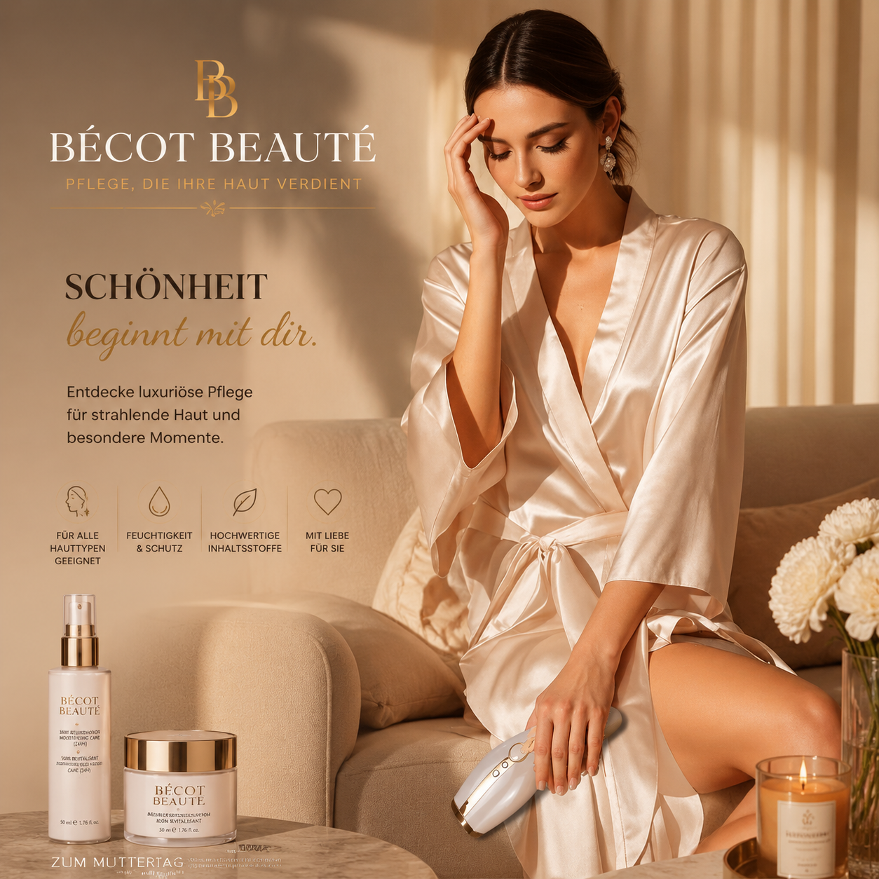 IPL Laser Haarentfernung mit Saphirkühlung – Schmerzfrei & Schnell – Bécot Beauté