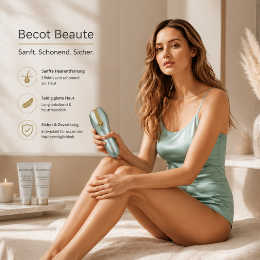 IPL Laser Haarentfernung mit Saphirkühlung – Schmerzfrei & Schnell – Bécot Beauté