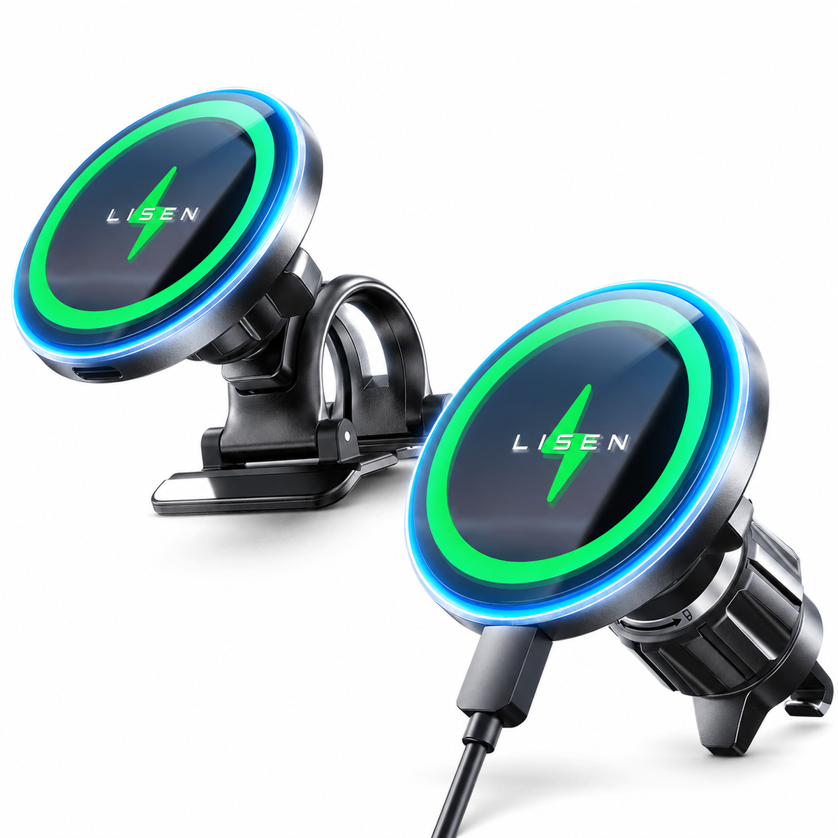 LISEN 15W Magnetisches Auto-Ladegerät – MagSafe-kompatibel