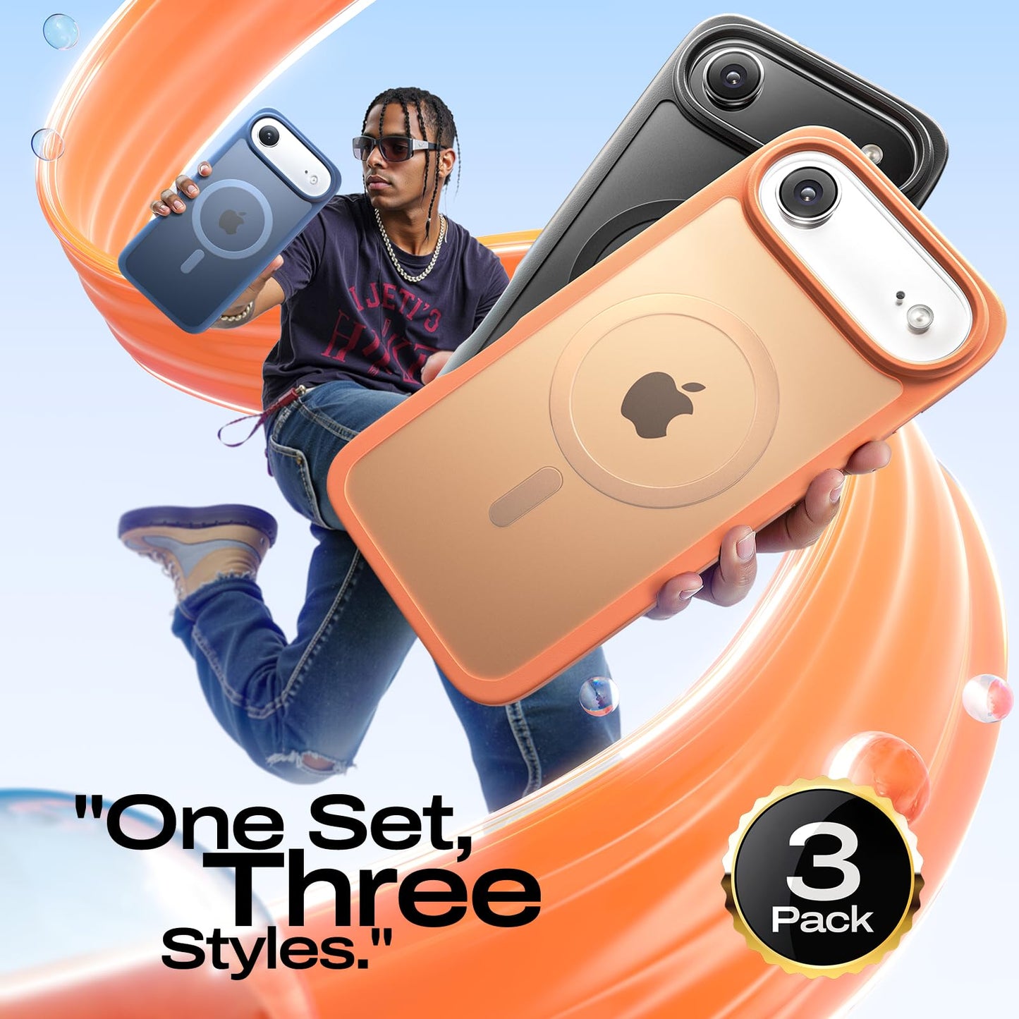 LISEN MagSafe kompatible TPU Schutzhülle für iPhone 16 / 17 Series – Stoßfest & Slim Armor Case