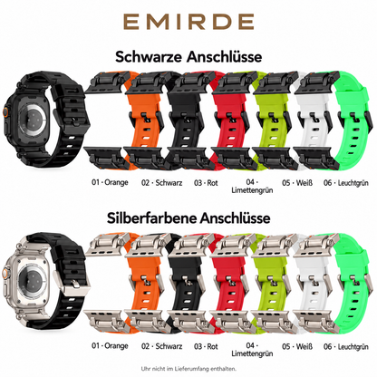 FKM Armband für Apple Watch 44/45/46/49 mm – mit Dornschließe