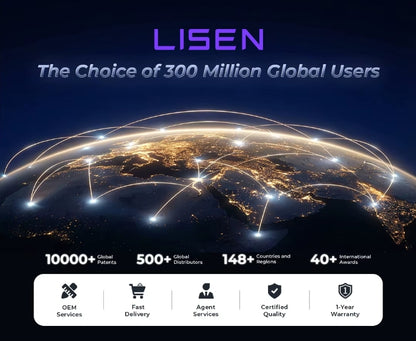LISEN 65W GaN USB-C Schnellladegerät – Ultra Slim Ladeadapter mit 1m USB-C Kabel für MacBook, iPhone, iPad & Laptop