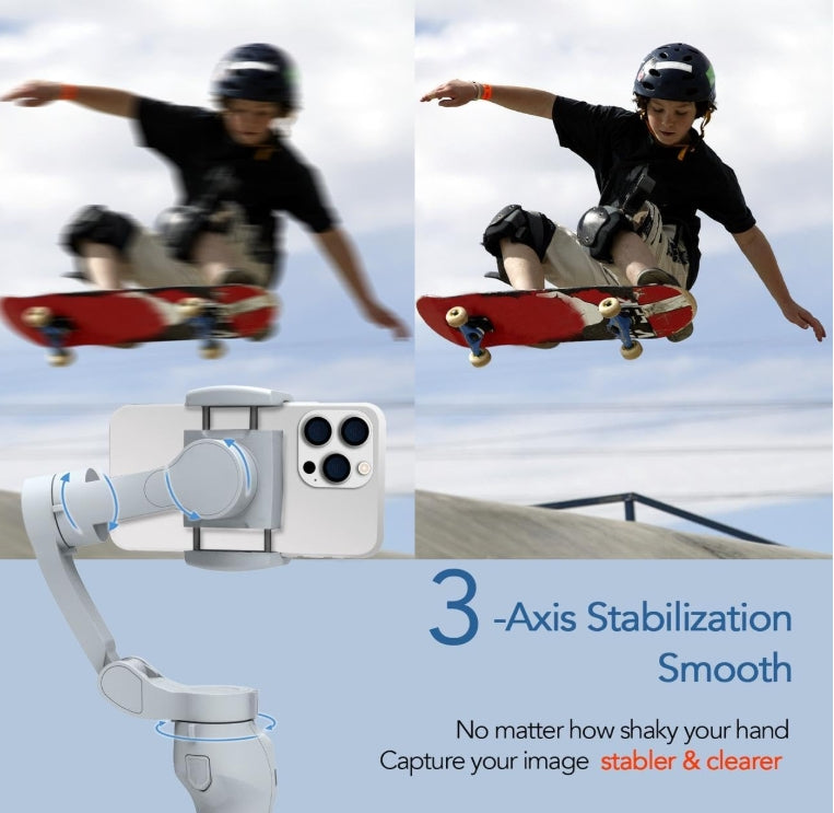 L7C Pro Gimbal Stabilisator für Smartphone, 3-Achsen Telefon Gimbal Stabilisator