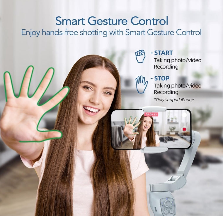 L7C Pro Gimbal Stabilisator für Smartphone, 3-Achsen Telefon Gimbal Stabilisator
