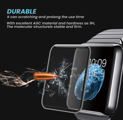 Panzer Glass für Apple Watch DAZZLE COLOR 9H HD Privacy  – mit Montagehilfe