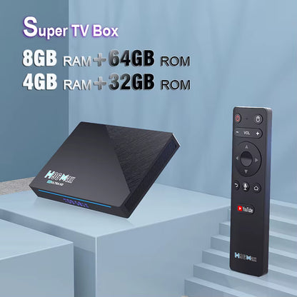 H96 Max RK3566 Android 11/13 TV Box – 8K UHD, WiFi 6, BT 4.0, 8GB/64GB