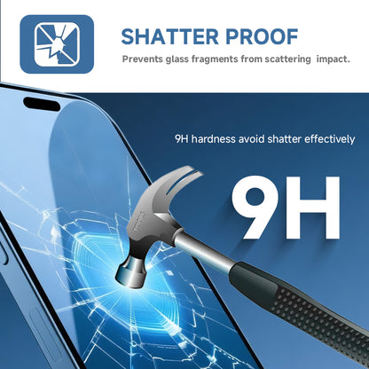 iPhone 15 / 16 / 17 HD Panzerglas 2er-Pack – 9H Schutzglas mit Montagehilfe