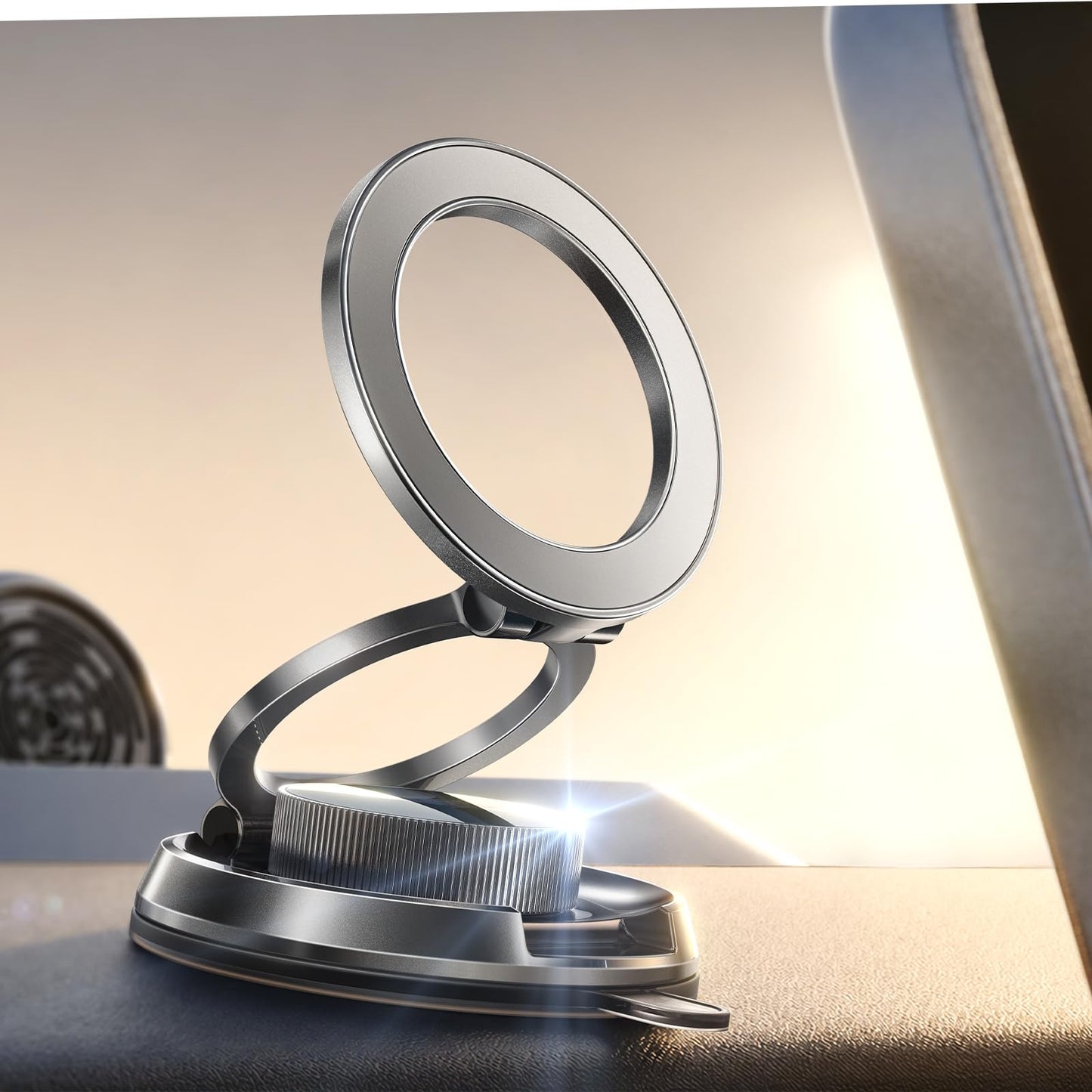 LISEN Premium Magnetische Handyhalterung 2026 – Vakuum-Saugnapf, 360° Rotation, Ultra Dünn 20 mm, Für iPhone & Samsung