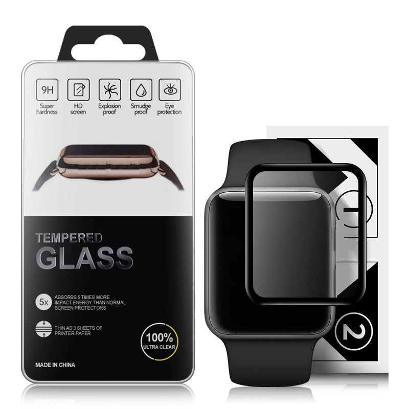 Panzer Glass für Apple Watch DAZZLE COLOR 9H HD Privacy  – mit Montagehilfe