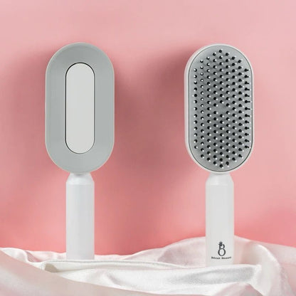 Bécot Beauté Selbstreinigende Haarbürste – 3D Massagekamm