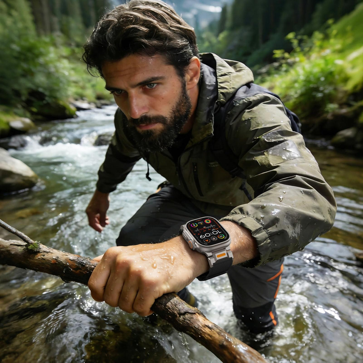 Armband für Apple Watch – mit Dornschließe Nylon Sport Loop