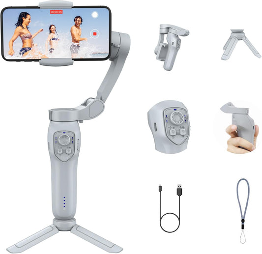 L7C Pro Gimbal Stabilizer for Smartphone, 3-Axis Phone Gimbal Stabilizer