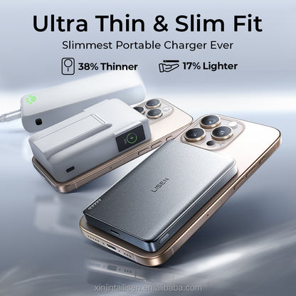 LISEN Powerbank 10000mAh – 22,5W USB-C PD Schnelllade-Powerbank Akku