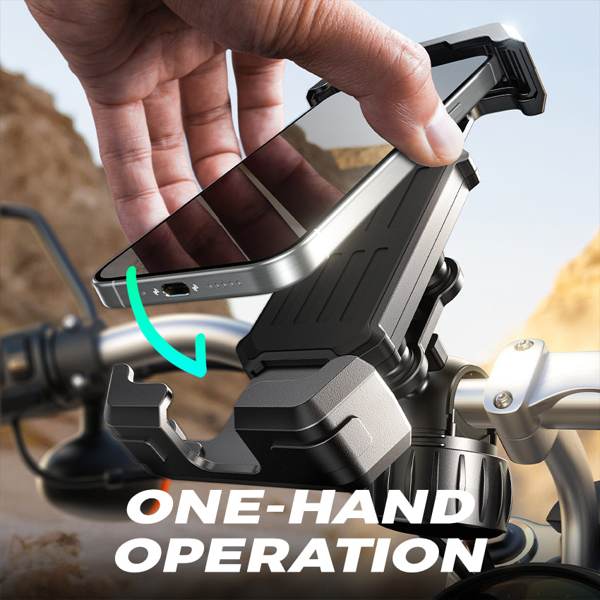 LISEN E-Bike Motorrad Halter Anti-Vibration Handyhalter 360° Lenker Halter