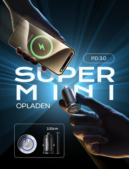 LISEN 54W USB C KFZ Ladegerät PD QC3.0 Auto Zigarettenanzünder 12V/24V