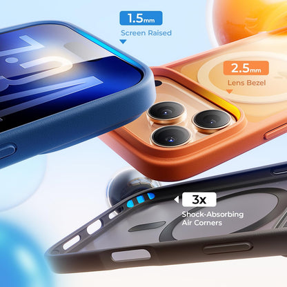 LISEN MagSafe kompatible TPU Schutzhülle für iPhone 16 / 17 Series – Stoßfest & Slim Armor Case