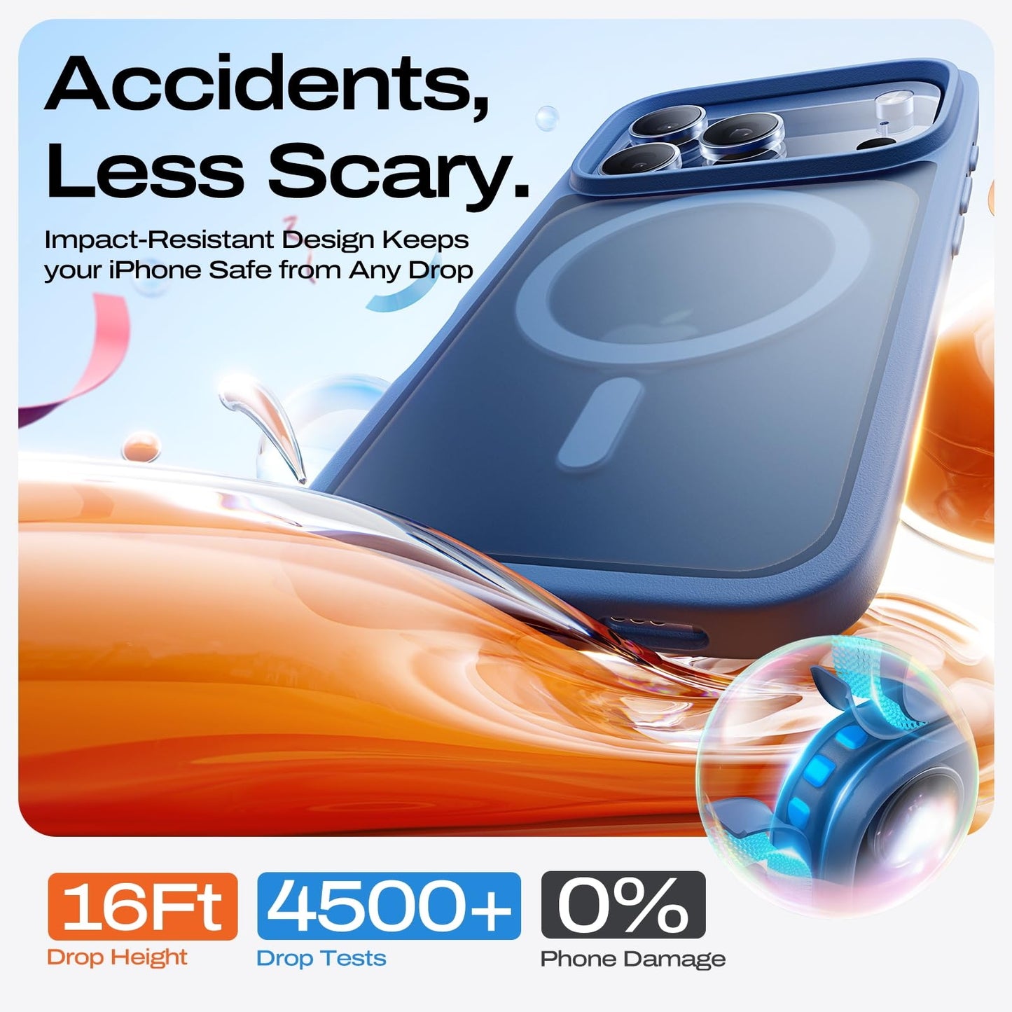 LISEN MagSafe kompatible TPU Schutzhülle für iPhone 16 / 17 Series – Stoßfest & Slim Armor Case