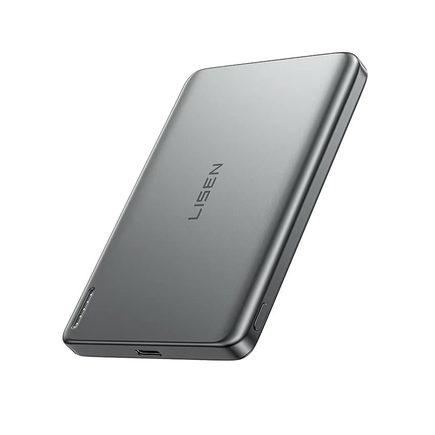 LISEN Premium Mini Powerbank 5000mAh – Magnetisch Ultra Slim